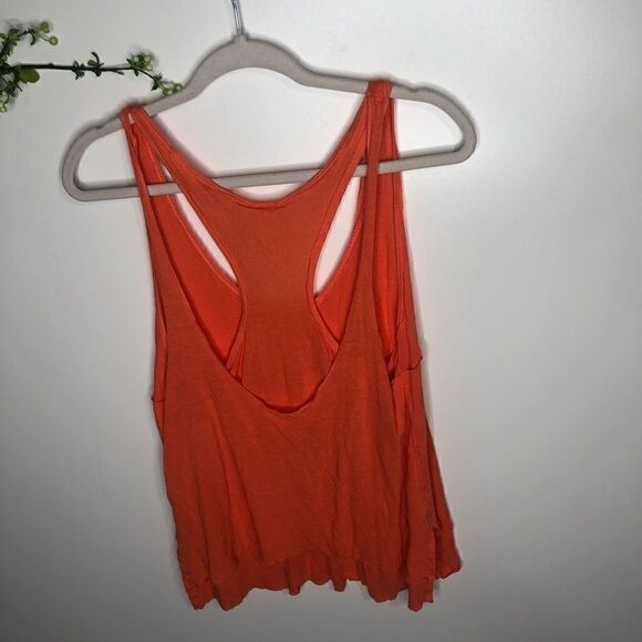 Free People Karmen Sleeveless Layer Tank Top Coral - Picture 10 of 15
